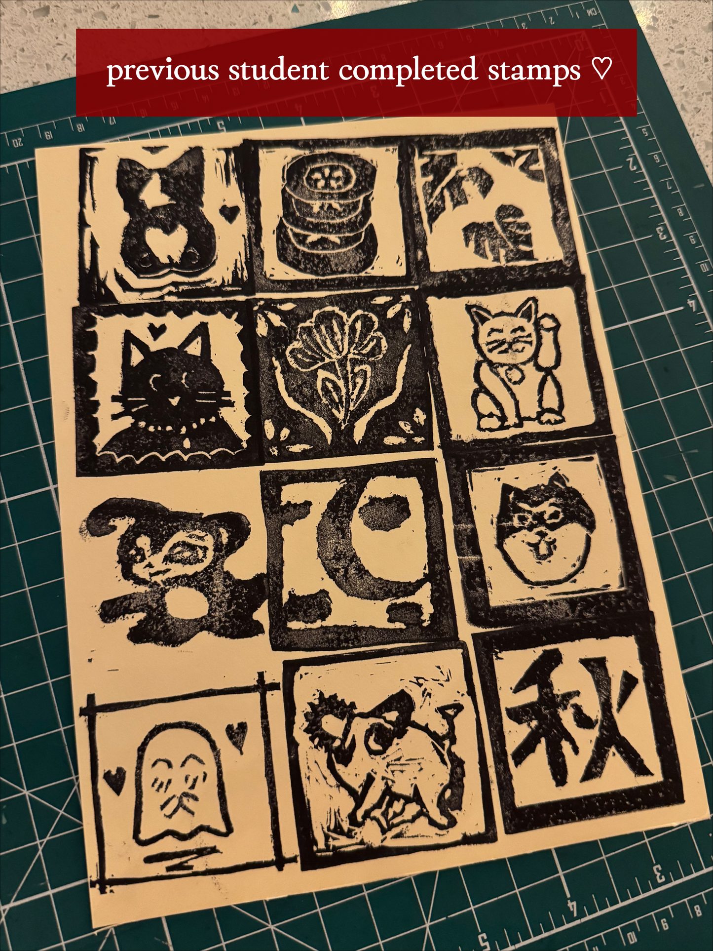 Lunar New Year Beginner's Block Printing Workshop with Kintsugi Print Studio